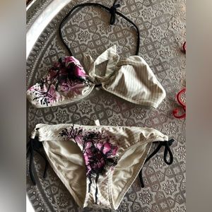 Infamous floral striped bikini